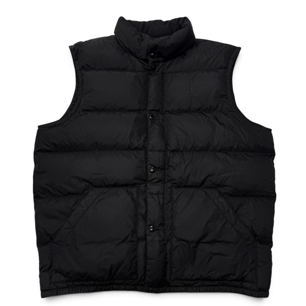 Polo Ralph Lauren Mens Black Down Puffer Vest Quilted Big & Tall 2XB Vintage Y2K
